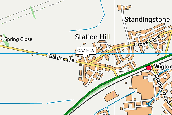 CA7 9DA map - OS VectorMap District (Ordnance Survey)