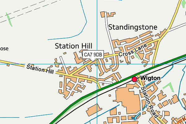 CA7 9DB map - OS VectorMap District (Ordnance Survey)