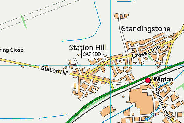 CA7 9DD map - OS VectorMap District (Ordnance Survey)