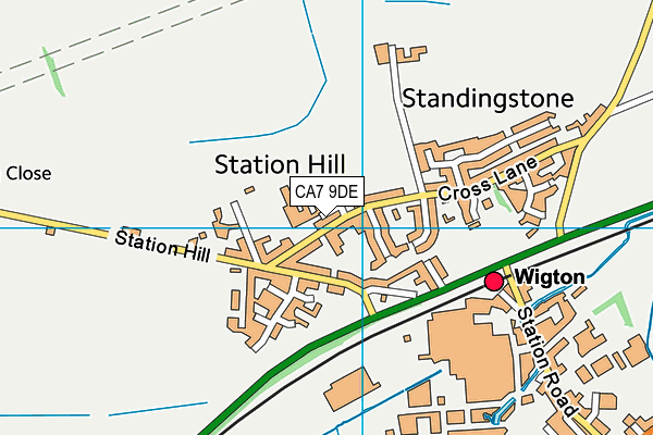 CA7 9DE map - OS VectorMap District (Ordnance Survey)