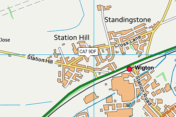 CA7 9DF map - OS VectorMap District (Ordnance Survey)