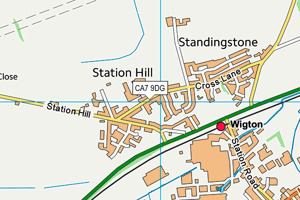 CA7 9DG map - OS VectorMap District (Ordnance Survey)