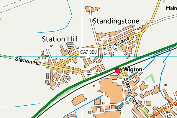 CA7 9DJ map - OS VectorMap District (Ordnance Survey)