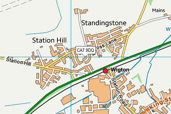 CA7 9DQ map - OS VectorMap District (Ordnance Survey)