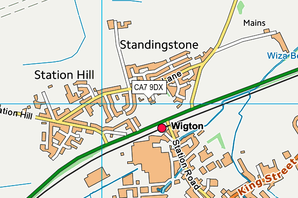 CA7 9DX map - OS VectorMap District (Ordnance Survey)