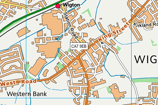 CA7 9EB map - OS VectorMap District (Ordnance Survey)