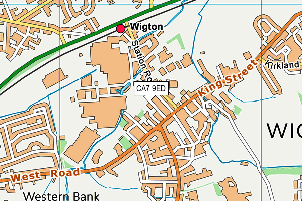 CA7 9ED map - OS VectorMap District (Ordnance Survey)