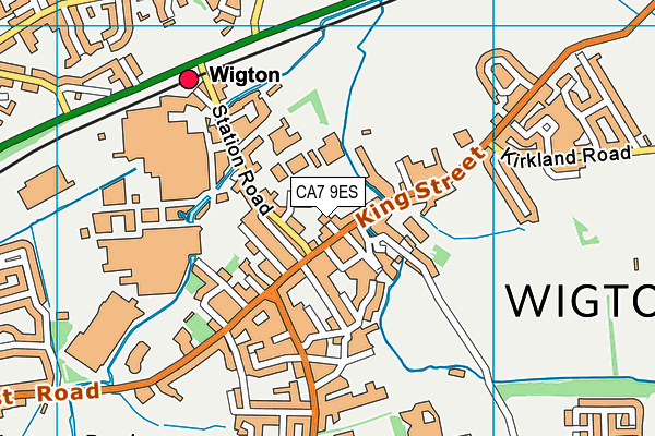 CA7 9ES map - OS VectorMap District (Ordnance Survey)