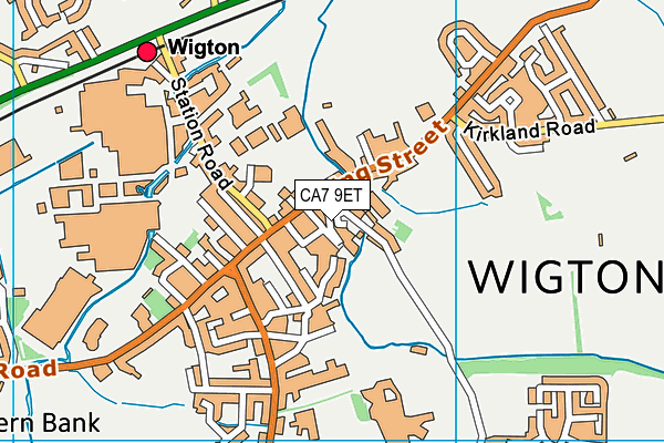 CA7 9ET map - OS VectorMap District (Ordnance Survey)