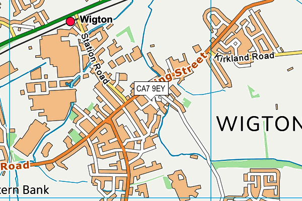 CA7 9EY map - OS VectorMap District (Ordnance Survey)