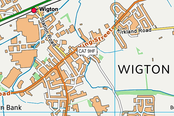 CA7 9HF map - OS VectorMap District (Ordnance Survey)