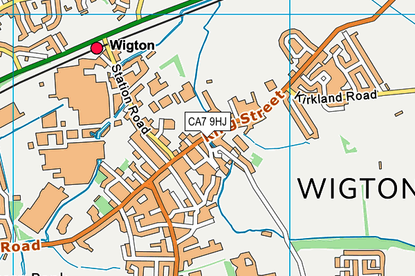 CA7 9HJ map - OS VectorMap District (Ordnance Survey)