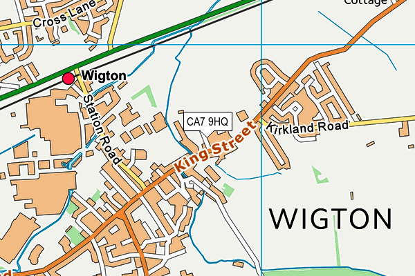 CA7 9HQ map - OS VectorMap District (Ordnance Survey)