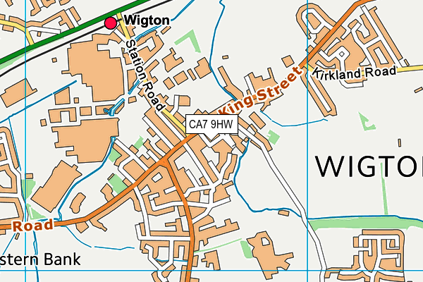 CA7 9HW map - OS VectorMap District (Ordnance Survey)