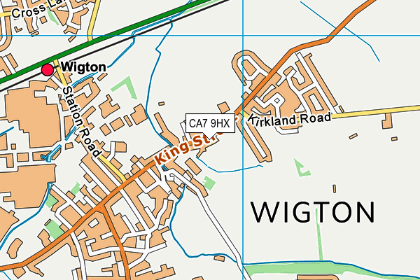 CA7 9HX map - OS VectorMap District (Ordnance Survey)