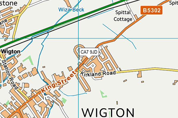 CA7 9JD map - OS VectorMap District (Ordnance Survey)