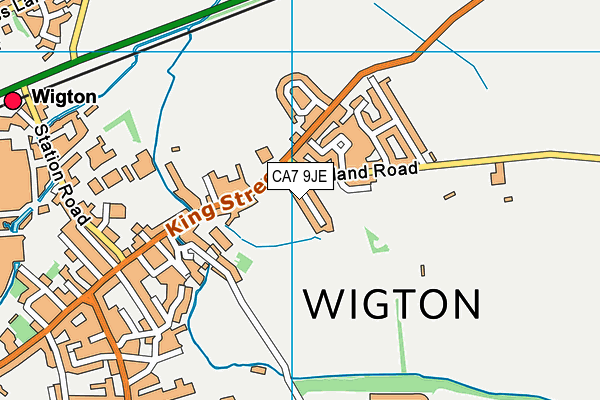 CA7 9JE map - OS VectorMap District (Ordnance Survey)