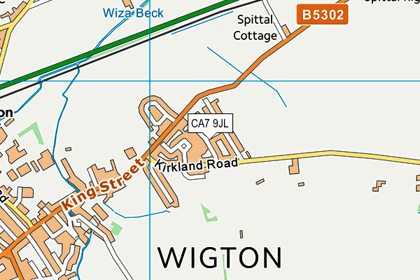 CA7 9JL map - OS VectorMap District (Ordnance Survey)