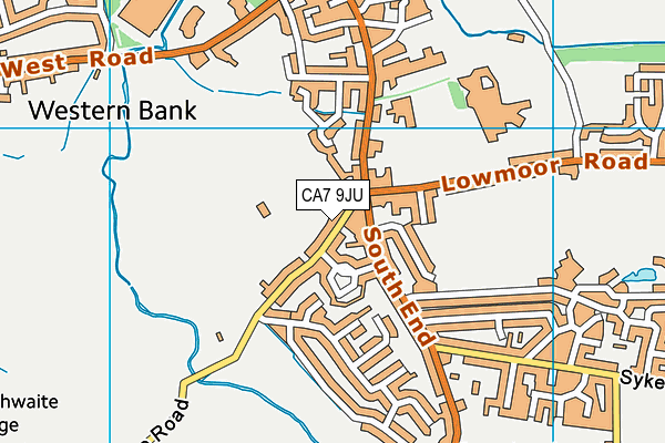 CA7 9JU map - OS VectorMap District (Ordnance Survey)