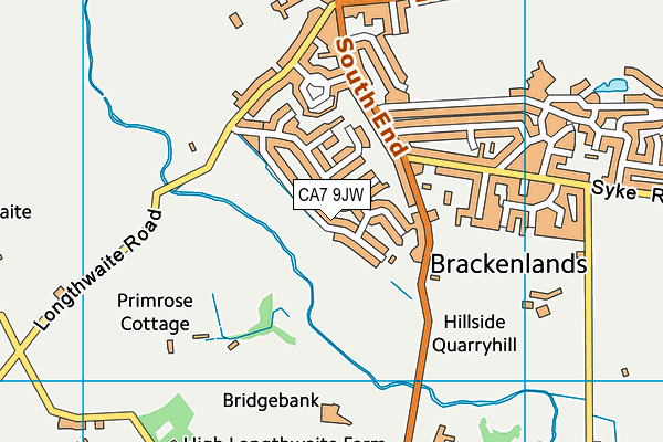 CA7 9JW map - OS VectorMap District (Ordnance Survey)