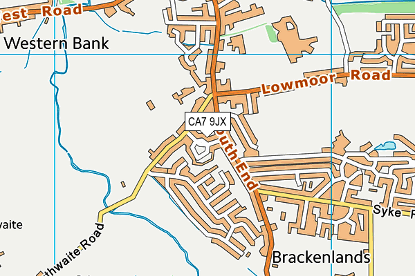 CA7 9JX map - OS VectorMap District (Ordnance Survey)