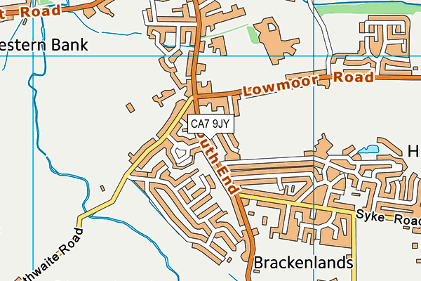 CA7 9JY map - OS VectorMap District (Ordnance Survey)