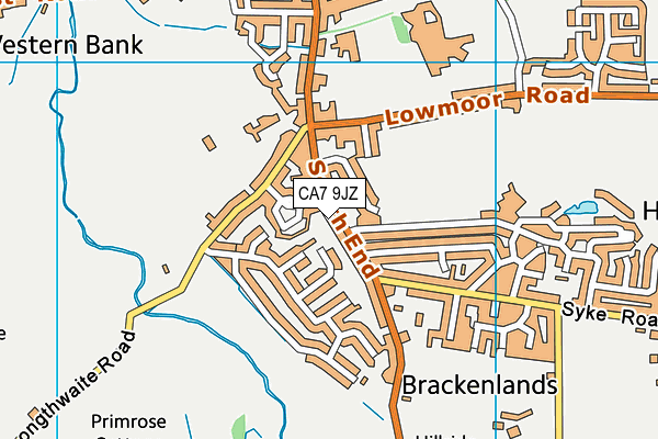 CA7 9JZ map - OS VectorMap District (Ordnance Survey)