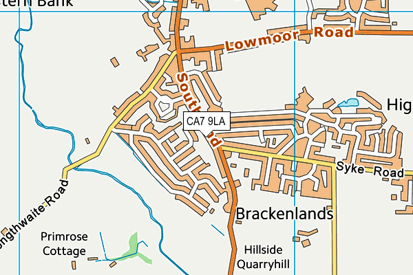 CA7 9LA map - OS VectorMap District (Ordnance Survey)