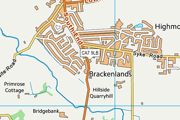 CA7 9LB map - OS VectorMap District (Ordnance Survey)