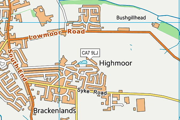 CA7 9LJ map - OS VectorMap District (Ordnance Survey)