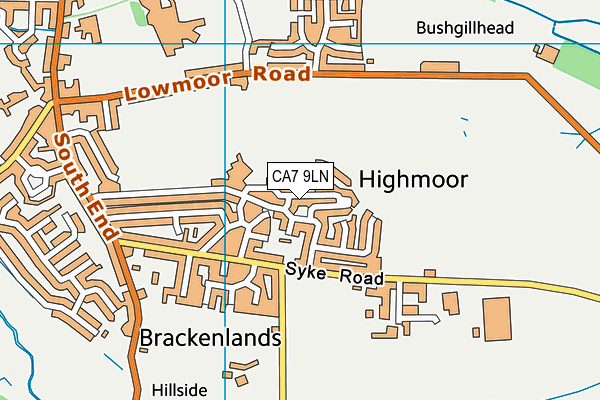 CA7 9LN map - OS VectorMap District (Ordnance Survey)