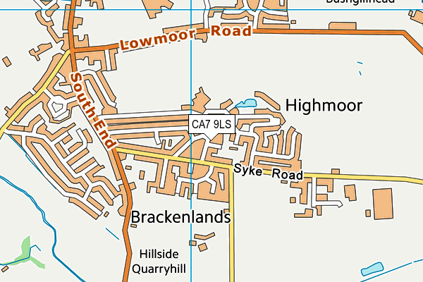 CA7 9LS map - OS VectorMap District (Ordnance Survey)