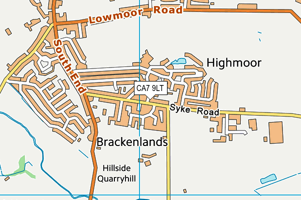 CA7 9LT map - OS VectorMap District (Ordnance Survey)