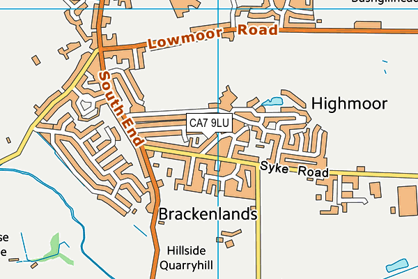 CA7 9LU map - OS VectorMap District (Ordnance Survey)