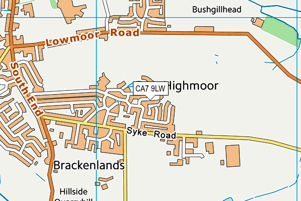 CA7 9LW map - OS VectorMap District (Ordnance Survey)