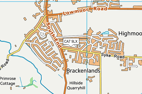 CA7 9LX map - OS VectorMap District (Ordnance Survey)