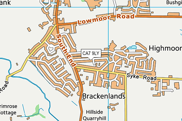 CA7 9LY map - OS VectorMap District (Ordnance Survey)