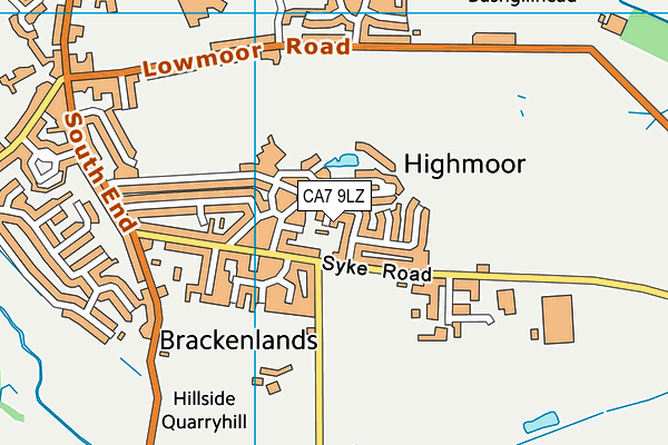 CA7 9LZ map - OS VectorMap District (Ordnance Survey)