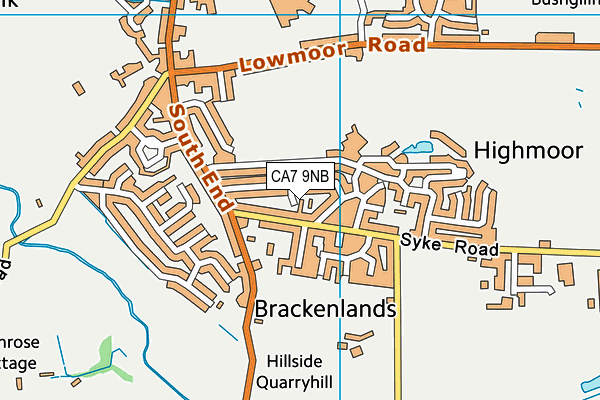 CA7 9NB map - OS VectorMap District (Ordnance Survey)