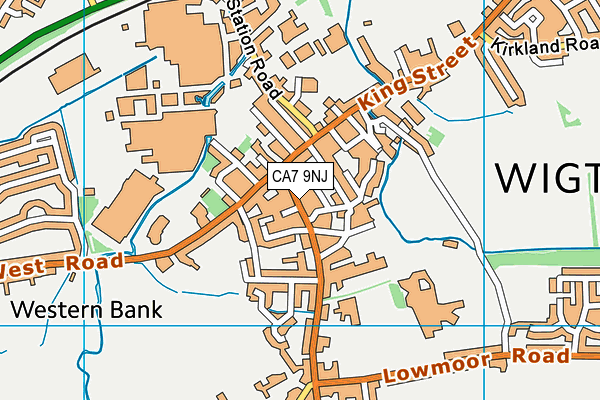 Map of CUMBRIA MINERAL LABORATORY AND TECHNICAL SERVICES LTD at district scale