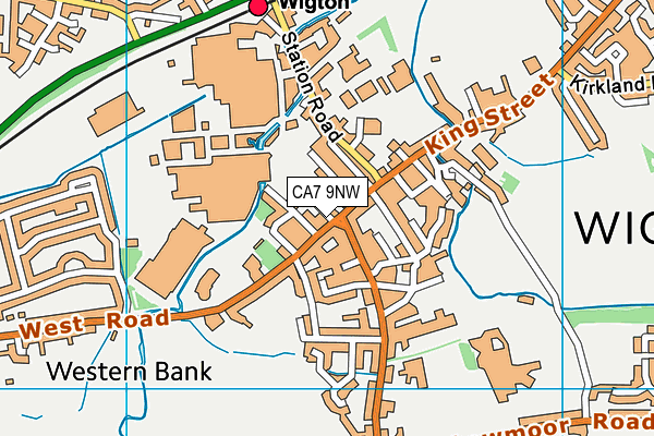 CA7 9NW map - OS VectorMap District (Ordnance Survey)