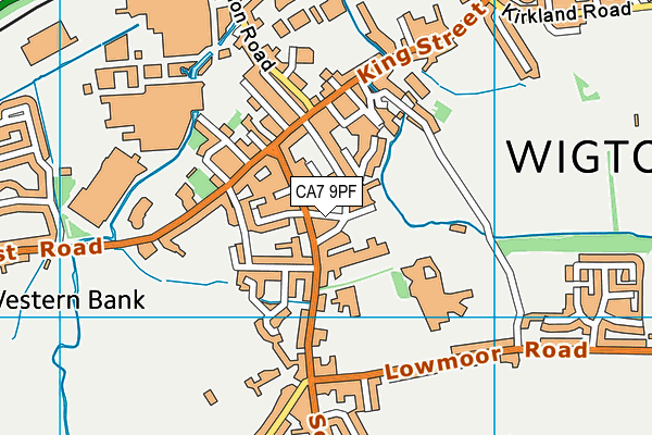 CA7 9PF map - OS VectorMap District (Ordnance Survey)