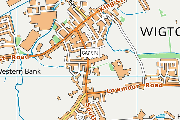 CA7 9PJ map - OS VectorMap District (Ordnance Survey)