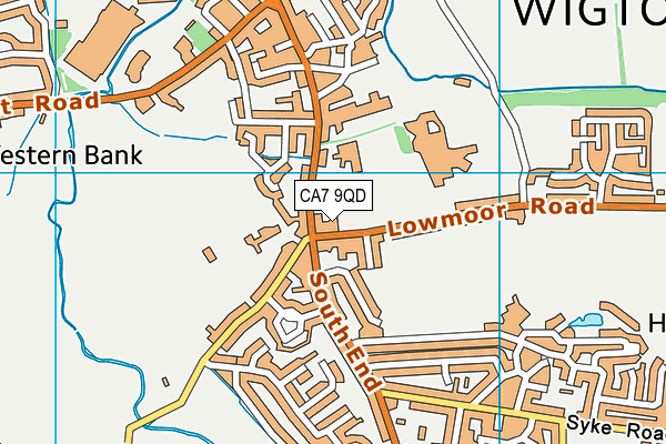 CA7 9QD map - OS VectorMap District (Ordnance Survey)