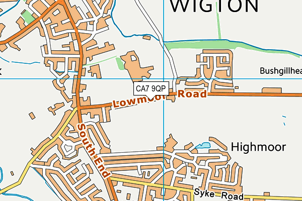 CA7 9QP map - OS VectorMap District (Ordnance Survey)