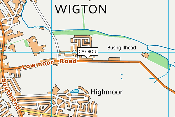 CA7 9QU map - OS VectorMap District (Ordnance Survey)