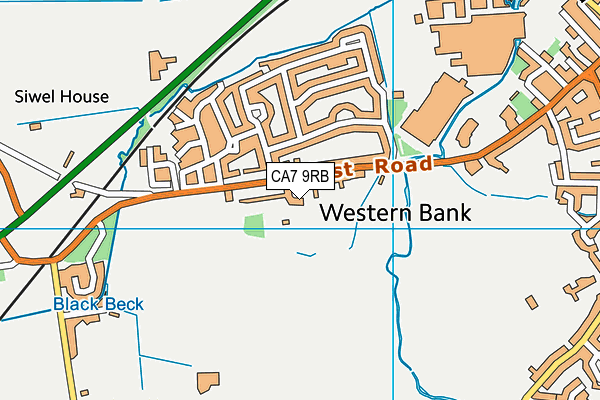 CA7 9RB map - OS VectorMap District (Ordnance Survey)
