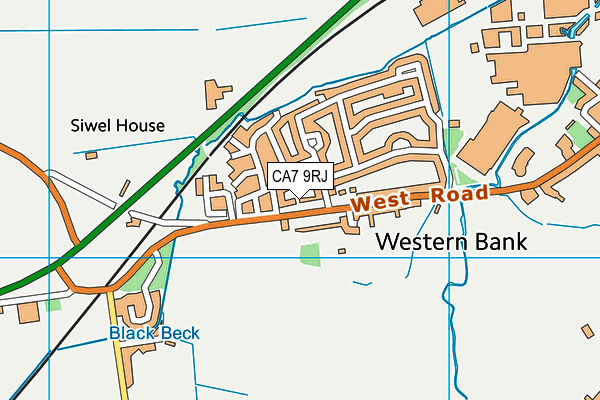 Wigton Public Park map (CA7 9RJ) - OS VectorMap District (Ordnance Survey)