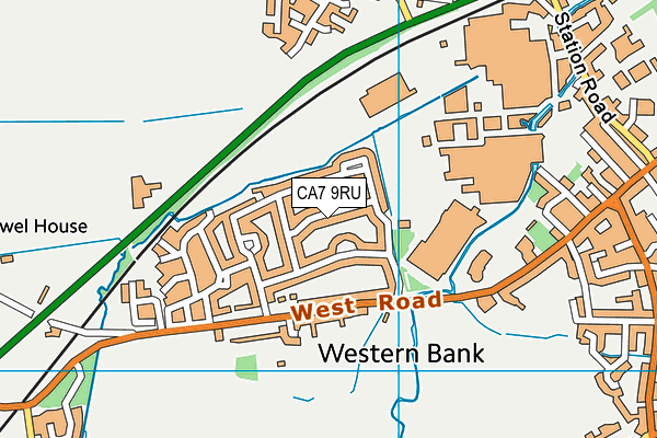 CA7 9RU map - OS VectorMap District (Ordnance Survey)