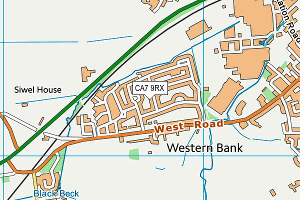 CA7 9RX map - OS VectorMap District (Ordnance Survey)